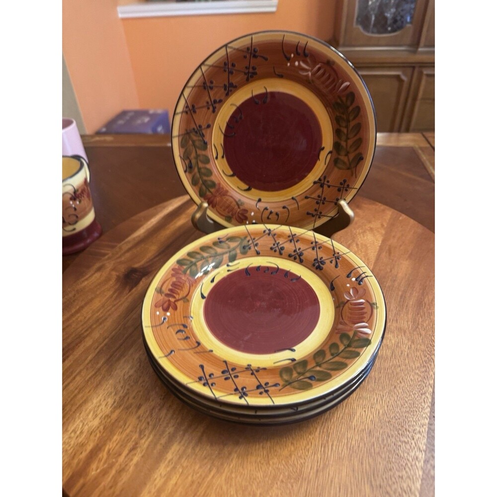 SALAD Plate Romance by Ambiance  A SET OF 4